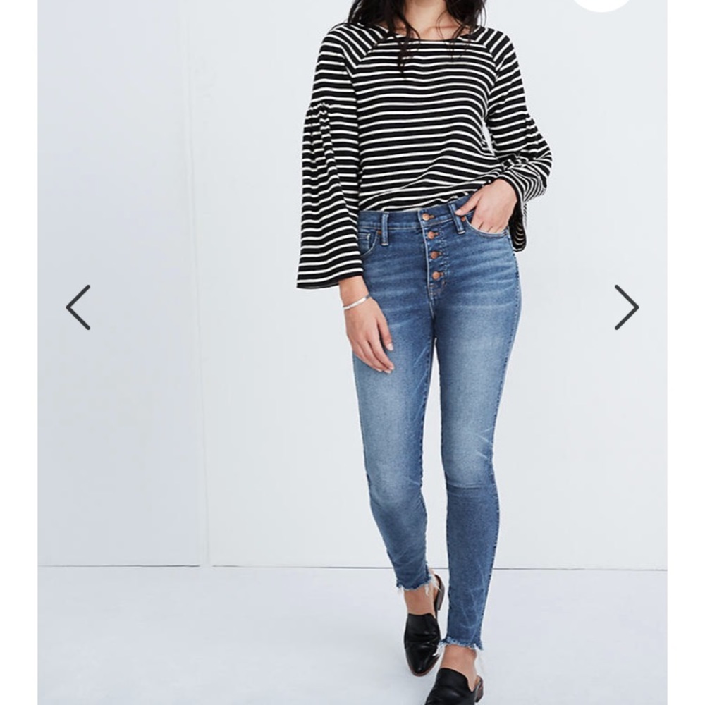 Madewell 10’ High Rise Button Up Jeans